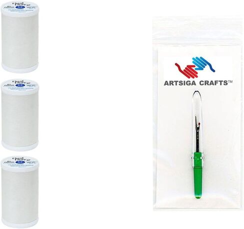Coats & Clark Sewing Thread Dual Duty XP General Purpose Poly Thread 500 Yards (3-Pack) Natural S930-8010-3P with Seam Ripper in Saudi Arabia