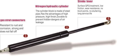 Front Hood Struts Lift Supports Compatible With Cadillac STS 2005-2011 Sedan Shock Gas Spring Prop Rod 2Pcs in Kuwait