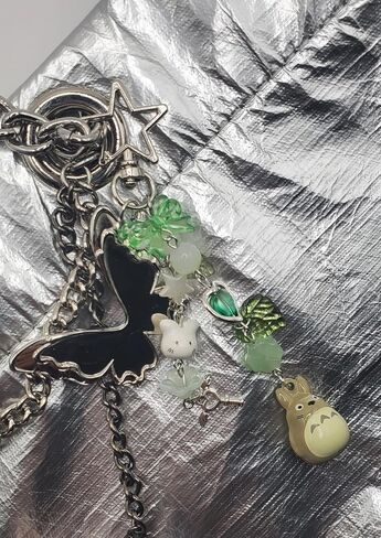 Cute Cat Keychain, Fuzzy Kitty Decor Gift for Cat Lovers, Heart Bow Pendant, Women Girls Kawaii Bag Charm in Saudi Arabia