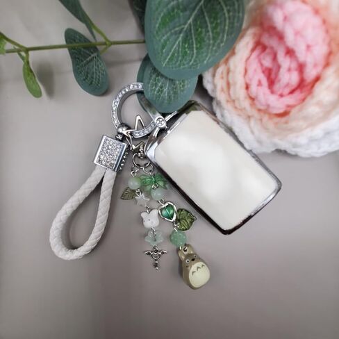 Cute Cat Keychain, Fuzzy Kitty Decor Gift for Cat Lovers, Heart Bow Pendant, Women Girls Kawaii Bag Charm in Saudi Arabia