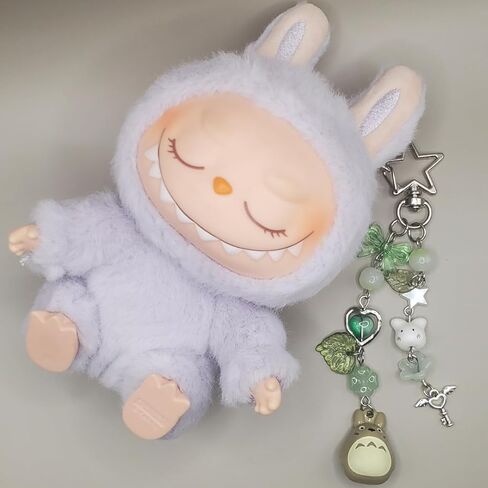 Cute Cat Keychain, Fuzzy Kitty Decor Gift for Cat Lovers, Heart Bow Pendant, Women Girls Kawaii Bag Charm in Saudi Arabia