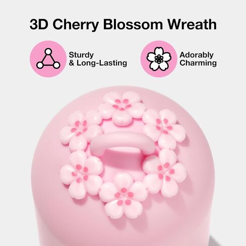 VETRESKA Dog Poop Bag Dispenser with Cherry Blossom Scented Poop Bags, Leak Proof and Extra Thick Pet Waste Bags, 1 Poop Bag Holder and 105 Bags for Dog Walking and Cats Litter, Pink in Saudi Arabia