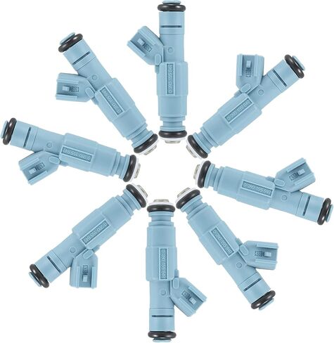 X AUTOHAUX 8 قطعة فوهة حقن الوقود 0280155849 لدودج دورانجو داكوتا لسيارة جيب جراند شيروكي لفوهة كرايسلر 53032704AB 4.7L V8 in Saudi Arabia
