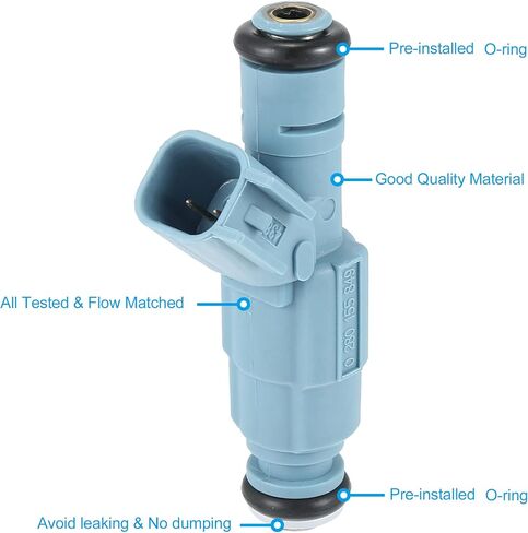 X AUTOHAUX 8 قطعة فوهة حقن الوقود 0280155849 لدودج دورانجو داكوتا لسيارة جيب جراند شيروكي لفوهة كرايسلر 53032704AB 4.7L V8 in Saudi Arabia