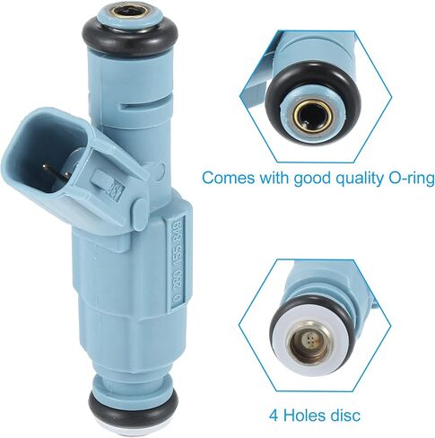 X AUTOHAUX 8 قطعة فوهة حقن الوقود 0280155849 لدودج دورانجو داكوتا لسيارة جيب جراند شيروكي لفوهة كرايسلر 53032704AB 4.7L V8 in Saudi Arabia