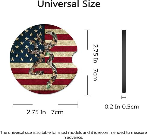 Car Coasters for Cup Holders, 2 Pack Anti Slip Universal Rubber Car Cup Coaster for Women Men, Car Interior Accessories - Black Gold Leopard Print in Kuwait