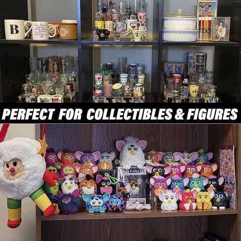 Acrylic Display Risers,Clear Display Risers Stand Small Mini Shelf 3 Tiered Cupcake Stand for Food Desserts Stand Shelves for Party Perfume Organizer Toys Figures Collections Cosmetic Products Tabletop Use in Kuwait