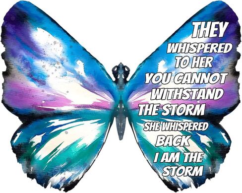 They Whispered to Her You Cannot Withstand the Storm Wall Hanging Decor Wall Hanging Wooden Sign Plaque for Home Office Dorm Room Decor in Saudi Arabia