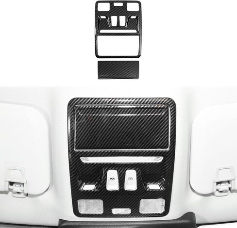 Front Reading Light Lamp Trim Panel Cover Compatible with Bronco Sport 2021-2024+, Roof Top Reading Light Lamp Cover Trim (Carbon Fiber) in Saudi Arabia