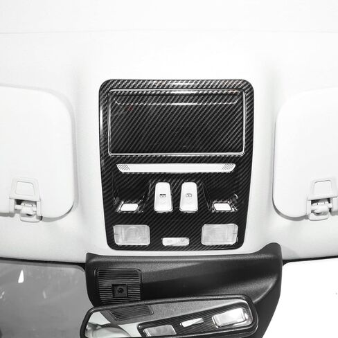 Front Reading Light Lamp Trim Panel Cover Compatible with Bronco Sport 2021-2024+, Roof Top Reading Light Lamp Cover Trim (Carbon Fiber) in Saudi Arabia