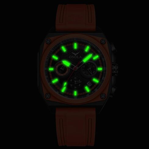 Multifunctional Watch for Men Wristwatch Waterproof Sport Analog Quartz Business Mens Watches Silicone Strap Fashion Watch in Saudi Arabia