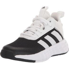 adidas Ownthegame 2.0 Basketball Shoe, Black/White/Black, 10.5 US Unisex Little Kid