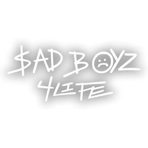 Edward stickers for Everyone Sticker SADBOYZ for Life Broken 5'' Decal for Car Truck Bumper Laptop Vinyl Window Wall US (White)