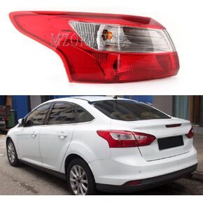 Tail Light Lamp Rear Brake Lamp Stop Indicator Light For Ford Focus Sedan 2012 2013 2014 with Bulb (Right Passenger Side)