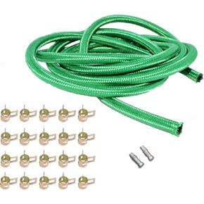 Diesel Fuel Injector Return Line Kit Fits for GM 6.2L 6.5L (6ft line, 2 plugs, 20 clamps)，Replace U19001-VT，GM19001-VT
