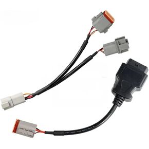 OBD2 Marine Engine Diagnostic Connect 6 pin 8 pin Cable for Volvo Vocom Vodia Scanner Tool Adapter for Penta Cable for vodia 5 Truck Industrial Parts, 21EN-32360 21EN-32380(Only Adapter Cable)