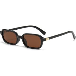 Retro Rectangular Sunglasses for Women Men Small 90s Style Vintage Trendy Narrow Square Frame BS1900