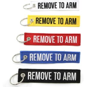 REMOVE TO ARM - Key Chains - Multi Color 5 Pack