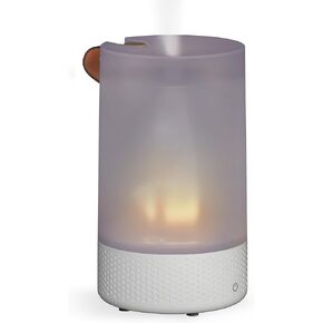 Vornado Votiv 7 Ultrasonic Humidifier with Ambient Lighting, 2 Gallon Output, Integrated Carry Handle, Translucent White