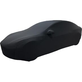 Tesla Model 3 Indoor Car Cover Ultraguard Stretch Satin Dust Proof Protection - The Ultimate Custom Fit for 2017-2025 Tesla Model3 (Black)