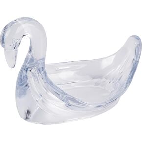 Swan Jewelry Tray, Decorative Jewelry Dish Trinket Tray, Swan Ring Dish, Trinket Dish for Women, Gift for Mom Sister Daughter Wife, Swan Figurine, Swan Gifts for Women (Clear Acrylic)