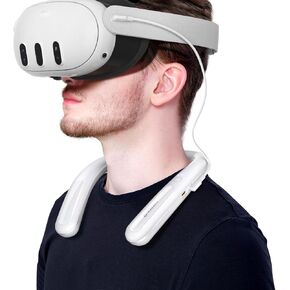 حزمة بطارية NEWDERY لـ Oculus Quest 2، بنك طاقة معلق بقدرة 10000 مللي أمبير في الساعة لوقت تشغيل إضافي 6-8 ساعات، شاحن PD سريع لـ Meta Quest 1/2 / 3 / Pro، Pico 4/4 Pro، HTC Vive، PSVR 2