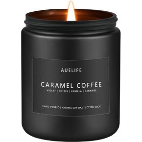 Caramel Coffee Candle | Men Candles, Scented Candles for Home, Candle Gifts for Women Men - Soy Candle for Home Scented - 7oz Aromatherapy Candles, Men Gifts, Home Fragrances Jar Candle