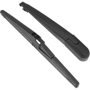 Motoforti Rear Windshield Wiper Blade Arm Assembly, for Kia Soul 2010-2020, Plastic, Rubber, Black