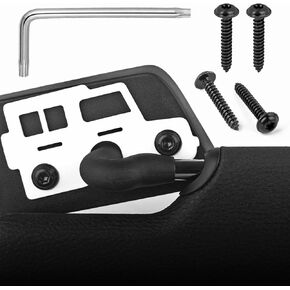 Xislet Sun Visor Repair Kit, Sun Visor Mount Brackets Compatible with Wrangler JK 2018/ JL/Wrangler 2018-2023/ Gladiator 2020-2023 for Repairs Sagging Sunshade Clips (White)