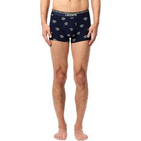 Lacoste Men's Cotton Stretch Print Animation Boxer Briefs