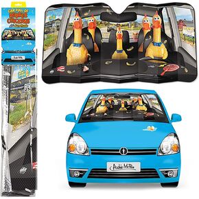 سيارة Mcphee Archie Auto Sunshade Car المليئة بالدجاج المطاطي القياسي