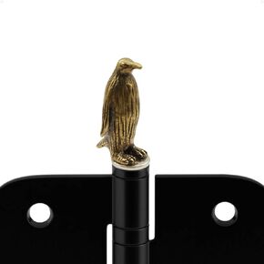 Brass Penguin Hinge Heads Decorative Topper - Magnetic Hinge Head Toppers - Vintage Animal Door Hinge Head Home Decoration