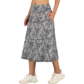 التنانير ميدي للنساء الخريف تنانير طويلة للنساء التنانير الطويلة التنانير المتدرجة تنورة ماكسي للنساء Skorts in Kuwait