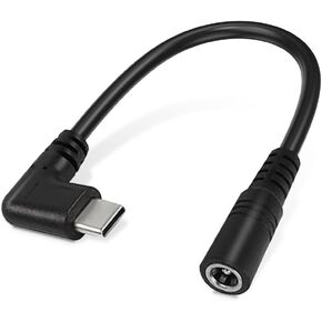 Heated Jacket Battery Step-up Adapter Charger for ORORO Heated Jacket, Heated Vests and Heated Hoodies (Black, USB C to DC)