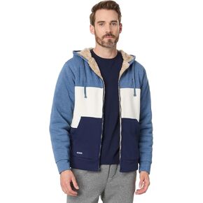 يو اس بولو اسن. سترة بغطاء رأس من قماش الشيربا بسحاب كامل للرجال من USPA in Kuwait