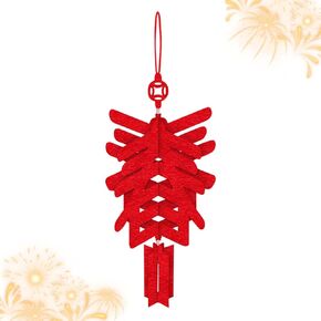 Hying Chinese New Year Hanging Decorations Spring Festival Hanging Ornament 2025 Snake New Year Banner Garland Chinese Lunar Year Hanging Bunting Ornaments for Home Front Door Window Decorations in Kuwait