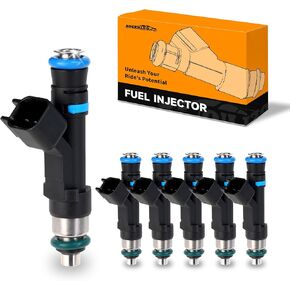 Fuel Injectors Fit for/Ram 1500 for/Dodge Dakota Durango Nitro for Commander Grand Cherokee Liberty for/Mitsubishi Raider 3.7L InyectoresOE 0280158020 53032701AA 812-12145 FJ474