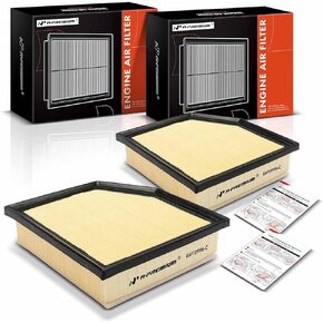 A-Premium 2-PC Engine Air Filter Compatible with Lexus IS200t 2016-2017, IS250 2014-2015, IS300 2016-2023, IS350 2014-2023, GS200t 2016-2017, GS300, GS350, GS450h, GS460, RC200t, RC200t, RC350