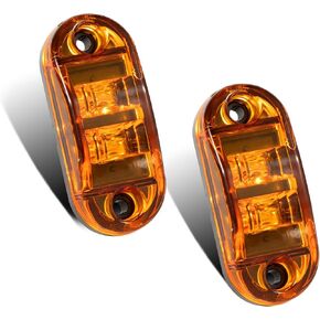 2 قطعة 4 بوصة LED أضواء للمقطورات 2 ديود إضاءة مقاومة للماء مقطورة مصابيح العلامات الجانبية البيضاوي إشارة تشغيل أضواء لشاحنة قارب RV