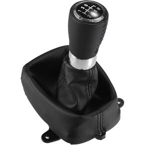 Manual Gear Shift Knob for Honda Accord VIII 8 MK8 2008-2014 6 Speed Durable | Shifter Knob Black with Gaiter Boot 1 Pcs for Honda Accord Tourer 2010 in Saudi Arabia