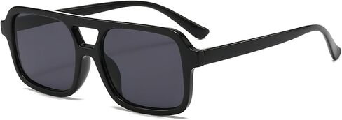 Retro Square Aviator Sunglasses for Women Men 70s Tinted Square Aviator Sun Glasses Trendy Classic Shades in Saudi Arabia