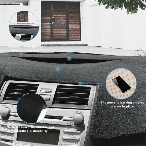 auovo Dashboard Cover Mat Compatible with Toyota Camry 2007-2011 Accessories Sunshade Protector Anti-Slip Dash Carpet Cover in Saudi Arabia