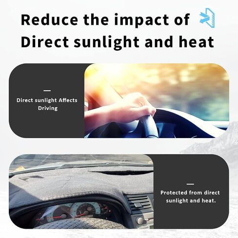 auovo Dashboard Cover Mat Compatible with Toyota Camry 2007-2011 Accessories Sunshade Protector Anti-Slip Dash Carpet Cover in Saudi Arabia