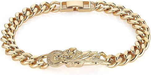 HZMAN Saint Jude Bracelet for Women Dainty Retro Religious 14K Gold Plated Cubic Zirconia St Jude Thaddaeus Link Bracelet Jewelry Gift in Saudi Arabia