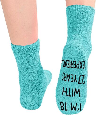 HAPPYPOP 44th Years Old Birthday Gifts for Women - Socks for 44 Year Olds, Gift Ideas for 44 Year Olds, Best Gifts for 44 Year Old Woman in Saudi Arabia
