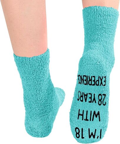 HAPPYPOP 44th Years Old Birthday Gifts for Women - Socks for 44 Year Olds, Gift Ideas for 44 Year Olds, Best Gifts for 44 Year Old Woman in Saudi Arabia