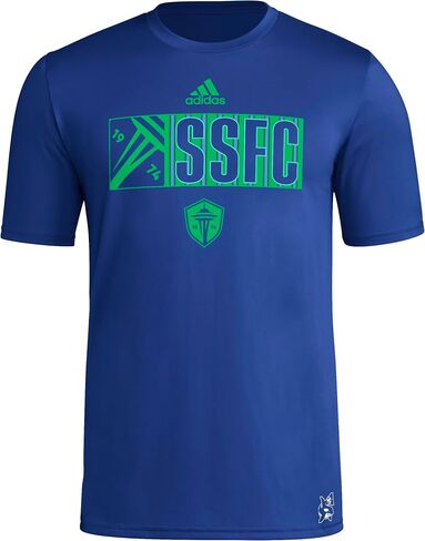 adidas Men's Seattle Sounders Fc Short Sleeve Pre-Game T-Shirt in Saudi Arabia