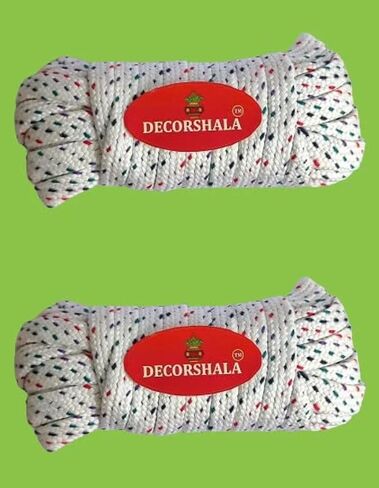 ندى بيجامة دوري بخيوط متعددة الألوان من القطن للملابس الهندية والفساتين الهندية، بيجامة، ليهانجا، ساري باتيكوت، سراويل مع عصا (عبوة من قطعتين) in Kuwait