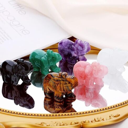 Green Elephant Ornament, Elephant Statue, Jade Stone Handcraft Natural Green Jade Stone Elephant Statue Decor Toys in Hand Home Décor Accents Sculptures in Saudi Arabia