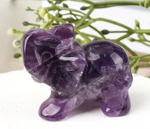 Green Elephant Ornament, Elephant Statue, Jade Stone Handcraft Natural Green Jade Stone Elephant Statue Decor Toys in Hand Home Décor Accents Sculptures in Saudi Arabia